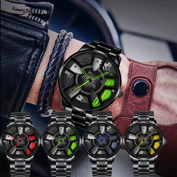 Hip-hop Žiūrėti Mados Prekės ženklo laikrodžiai, vyriški ypatingos konstrukcijos Seiko Kvarciniai laikrodžiai, Nerūdijančio plieno Žiūrėti prabangių Dovanų vyrų laikrodis