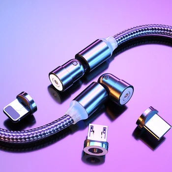 Magnetinio USB Laidas, Greito Įkrovimo Laidas C Tipo Kabelis, Įkroviklis Duomenų Mokestį, Micro USB Laidas, Mobilusis Telefonas, Kabelis USB Laidas Iphone