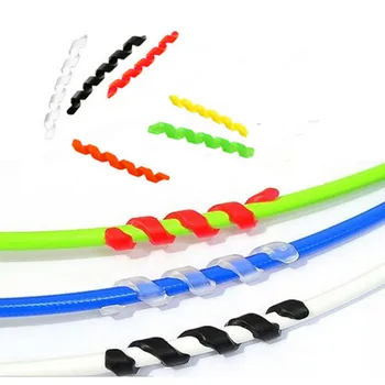 5vnt dviračių stabdžių linija anti-dėvėti guminiai siūlai rankovės 5 spalvų perėjimas linijos vamzdžių rėmo, apsauginis dangtelis