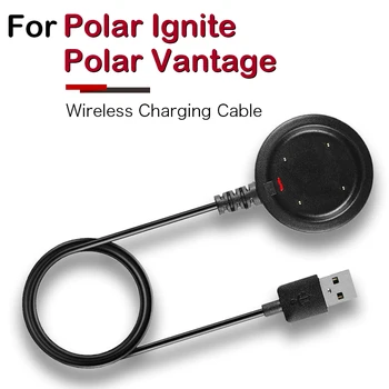 USB Magnetinio Belaidžio Įkrovimo Dokas Įkroviklis Tinka Polar Vantage M / V / V2 / Padek SMĖLIS X Smart Žiūrėti Įkrovimo Kabelis