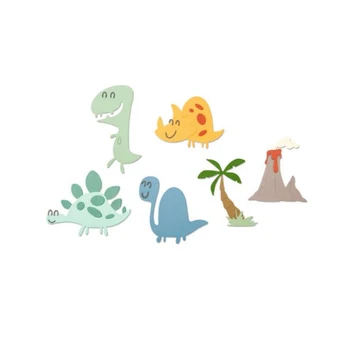 Keturių mielas dinozauras gyvūnų, metalo pjovimo pelėsių 