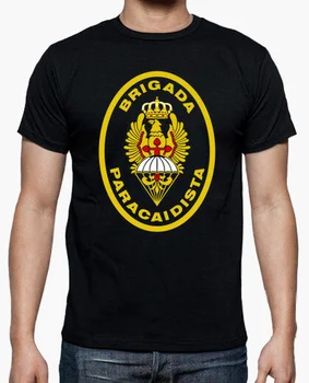 Ispanija Armijos Desantininkas Brigada Vyrų marškinėliai trumpomis Rankovėmis Atsitiktinis 100% Medvilnės Marškinėliai Dydis: S-3XL
