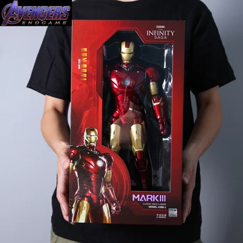 ZD 1/5 Geležinis Žmogus ne didesnis kaip 36 cm Mk3 Originalus Marvel Legends 10-ojo Jubiliejaus Surinkimo Tony Stark Modelis Veiksmų Skaičius, Vaikų Žaislai, Dovanos