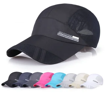 Vyrų, moterų sporto veikia kepurės Reguliuojamas lauko skydelis bžūp vasaros saulės skrybėlę kvėpuojantis akių skrybėlę, Beisbolo, tinklinio kepurės 8 spalvų .