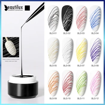 Beautilux 1pc Nagų Dailės Voras Gelio Nėra Lipnus Sluoksnis UV LED Tapybos, Piešimo Pamušalas Geliai lenkijos Nagų Dizaino 6g