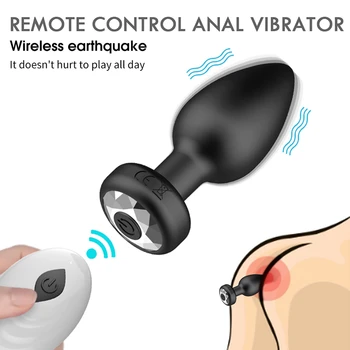 Vibratoriai Analinis Butt Plug Prostatos Massager Suaugusiųjų Sekso Žaislas, Skirtas Moterims, Vyrams Gėjų Nuotolinę 10 Dažnio Vibratorių Seksualus Žaislas