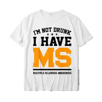 Aš Ne Girtas Turiu MS išsėtinės Sklerozės Informavimo Marškinėlius Topai Marškinėliai Populiarus Dizainas Medvilnės Vyrų T Shirt Dizainas