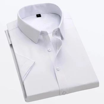 Camisas ajustadas para hombre, camisas de manga larga simple, informales, para oficina, 2022