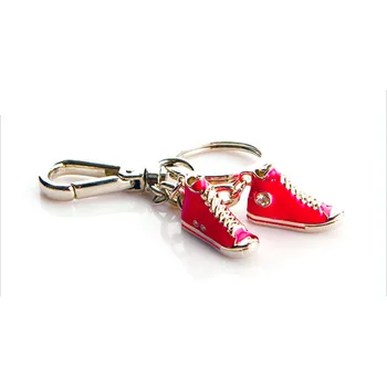 3D Raudoni Batai Pakabukas metalo key chain užsakymą mielas kūrybos dovanų maišelis žavesio sportbačiai key chain raktų pakabukas