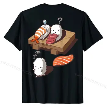 Juokinga Japonijos Nigiri Suši Lunatizmas T-Shirt Viršūnes & Trišakiai, Sumontuotas Paprastas Stilius Medvilnės Vyrų Viršuje marškinėlių Dizainas