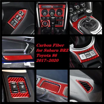 Raudona Anglies Pluošto LHD/RHD Subaru BRZ 