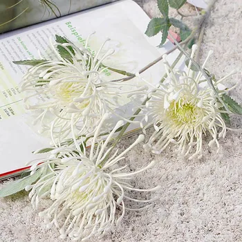 Neklijuotinė Leucospermum Dirbtinės Gėlės, Vestuvių dekoravimas flores artificiales plastiko netikrą gėlių, augalų fleur artificielle