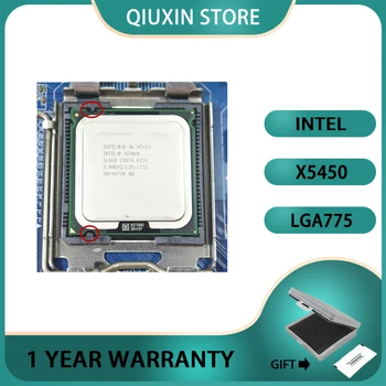 LGA775 pagrindinė plokštė Xeon X5450 Procesorius 3.0 GHz 12 MB 1333MHz SLBBE SLASB Arti Conre 2 Quad q9650 darbai