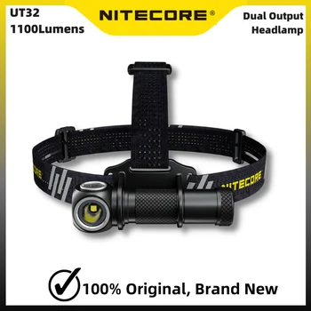 NITECORE UT32 Dual išėjimo Žibintai 1100Lumens CREE V6 6 LED Apšvietimo Režimai Balta+Šiltai Balta Lengvas Ultra priekinis žibintas