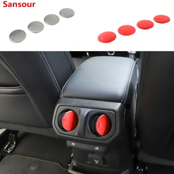 Sansour Automobilio galinėje Sėdynėje Langelis Oro Kondicionavimo ir Ventiliacijos Angos Apdaila Padengti Lipdukai Jeep Wrangler JL 2018 Automobilių Reikmenys