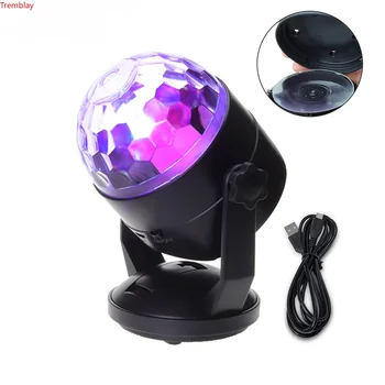 LED Scenos Apšvietimas Garso Aktyvuotas Šalies Apšvietimas RGB Disco DJ Šalies Lengvosios Baterija/USB Kištukas, Magic Ball Lazerinis Projektorius