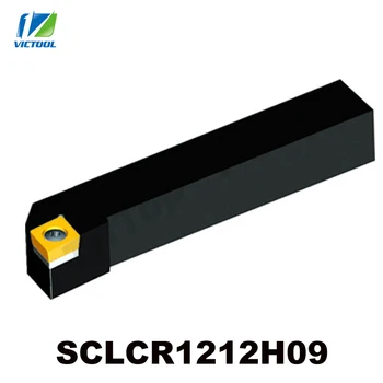 Išorinio tekinimo įrankio laikiklis SCLCR1212H09 cnc įrankis karka Dešinės rankos turėtojas įterpti C tipo 09 dydis ccmt 09 ccmt09t304