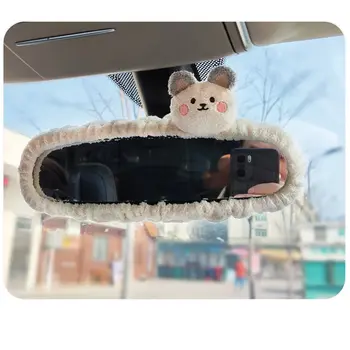 Moteris Vidaus apdaila, galinio vaizdo veidrodėliai padengti moterų gražių naujų INS korėjos automobilių animacinių filmų atvirkštinio veidrodžio dangtelis automobilių reikmenys
