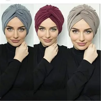 musulmonų moterys suede vidinis hijab kepurės moterų galvos wrap šalikai turbante mujer indija afrikinio skrybėlę turbaną femme musulman
