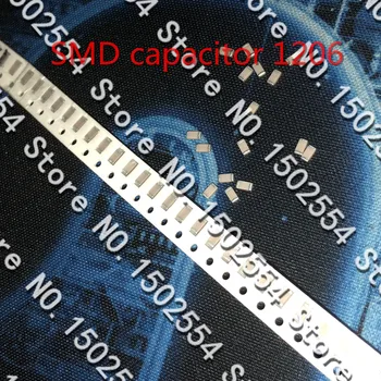20PCS/DAUG SMD keraminių kondensatorių 1206 102K 1NF 2KV 2000V 10% X7R aukštos įtampos kondensatorius