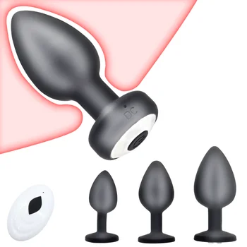 USB Įkrovimo Analinis Vibratorius Belaidžio Nuotolinio Valdymo Vibruojantis Analinis Kaištis Pora Suaugusių Moterų, Vyrų Sekso Žaidimą, Masturbacija Massager