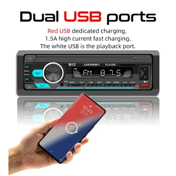 1 Din Automobilio Radijo Multimedia Player Auto Automobilis Stereo MP3 Bluetooth-USB TF FM Imtuvas,Skambinimas laisvų Rankų įranga