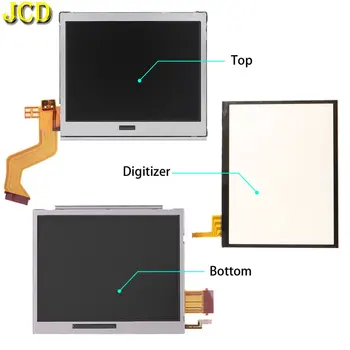 JCD Už NDSL Pakeitimo Jutiklinis Ekranas skaitmeninis keitiklis Panel & Top Viršutinės / Apatinės Apačioje LCD Ekranu, Skirtas Nintend DS Lite