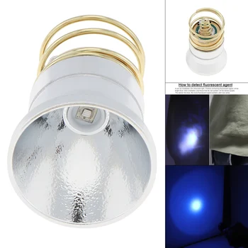 365nm UV LED Žibintuvėlio Lemputė 3V-8.4 V 1 Režimas P60 Drop-in Lempos Cokolis Pakeitimo Atšvaitas už 6P C2 D2 G2 Z2 / 501B 502B 501A 502D