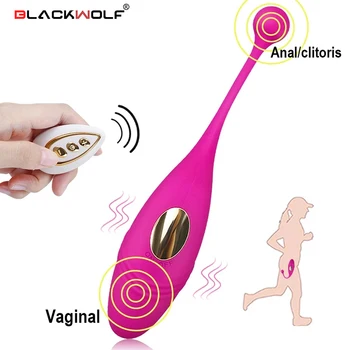 BLACKWOLF Kelnaitės Belaidžio Nuotolinio Valdymo Vibratorius Vibruoja Kiaušinių Nešiojami Dildo Vibratorius G Spot-Klitorio Suaugusiųjų Sekso žaislas Moterims
