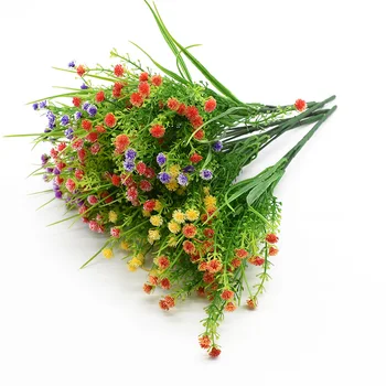 1 Krūva Dirbtiniai Augalai Plastikinių Gėlių Vaza Namų Dekoro Vestuvių Dekoratyvinių Gėlių Kambarį Ekranas Dekoratyvinių Vazonas