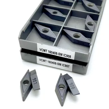 Frezavimo cutter VCMT160408 SM IC907 IC908 karbido įrankis CNC tekinimo įrankis pjovimo įrankis, metalo pjovimo, tekinimo įrankis VCMT 160408