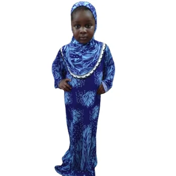 Vaikai Abaja Dubajus Muslimische Kleider Merginos Ramadanas Suknelė Namaz Islamas Femme Vaikas Maroko Caftan turkijos Vestido Arabe Hijab