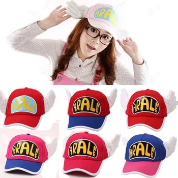 Vaikai / Suaugusieji Anime Mielas Dr Nuosmukio Arale Skrybėlę Angelas Sparnų Cosplay Skrybėlės Beisbolo Kepuraitę Drobės Kepurės