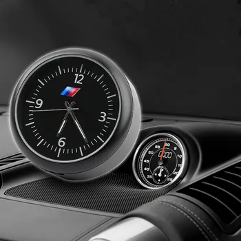 BMW 3 Serijos GT320li automobilio interjero prekės papuošalai 5 Serijos X1 X3 X5 X6 modifikuotų automobilių apdailos kvarcinis laikrodis su M logotipu